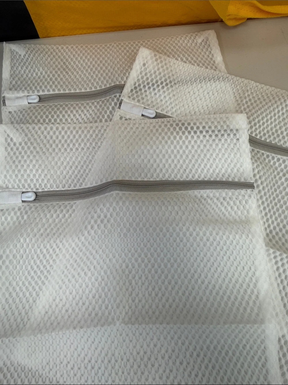 White Mesh Laundry and Bedding Wash Bags - 3 Pack all new gray and white durable